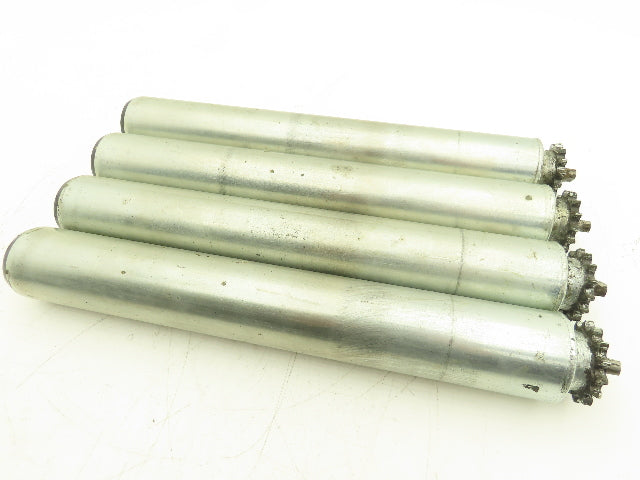 Interroll 3500 Sprocket Drive Conveyor Roller 50mm 1.9" Dia 365mm BF Lot of 4