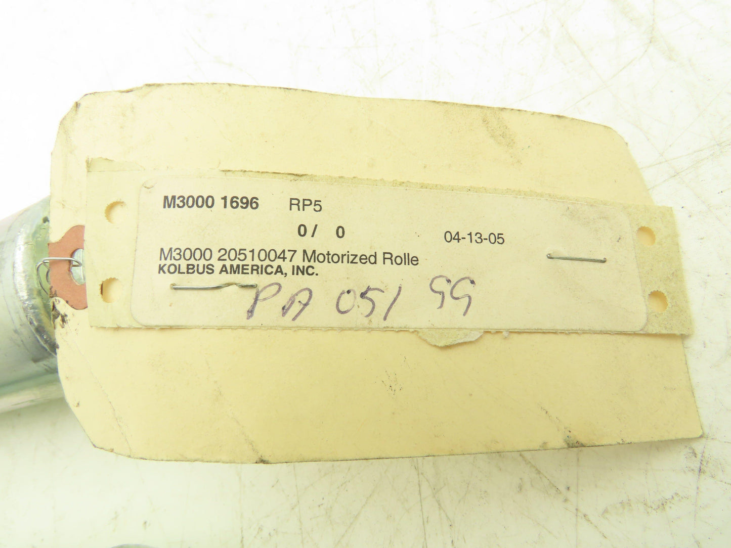 Rulmeca Sprocket Drive Steel Conveyor Roller 50mm Dia 300mm BF Lot of 2