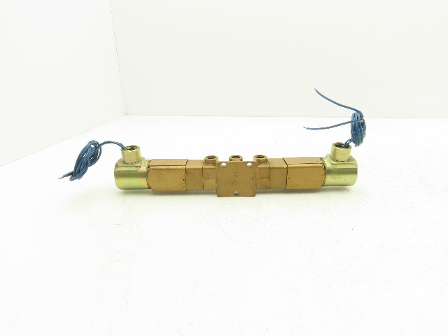 Versa VXX-4324-H-3BC-10-31-120V Pneumatic Solenoid Valve 4-Way 3-Pos 1/4"npt