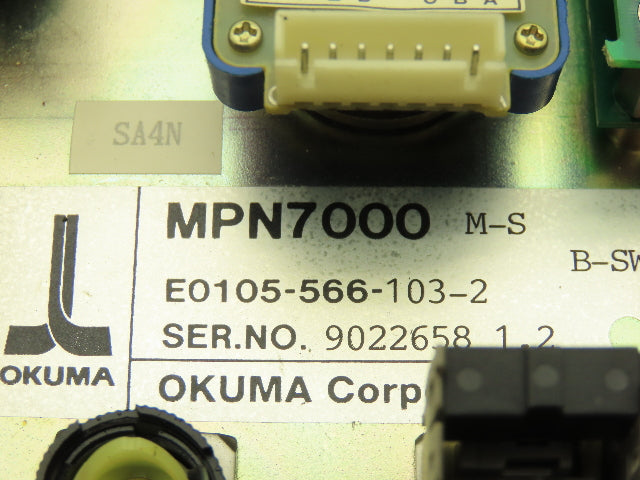 Okuma MPN7000M-S Operator Control Panel E0105-566-103-2