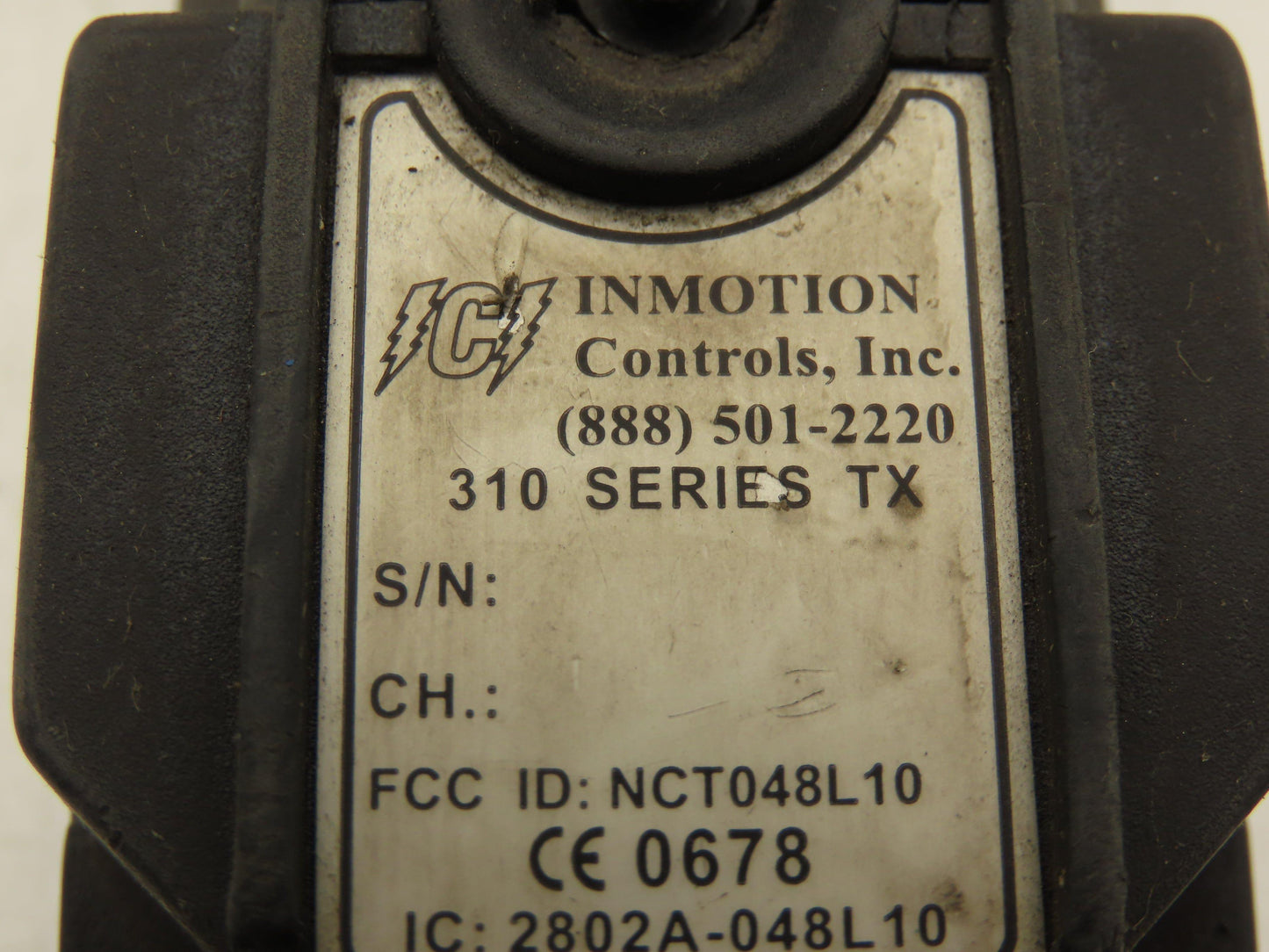 InMotion 310 Series TX Wireless Crane Remote 6-Button 3-Motion Transmitter