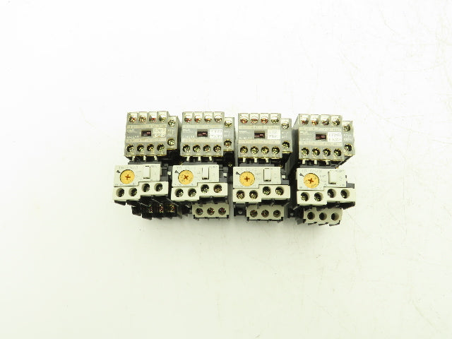 Fuji SJ-0G/UL Motor Starter W/Overload Relay 1PH 3HP 600VAC 120VAC Coil Lot Of 4