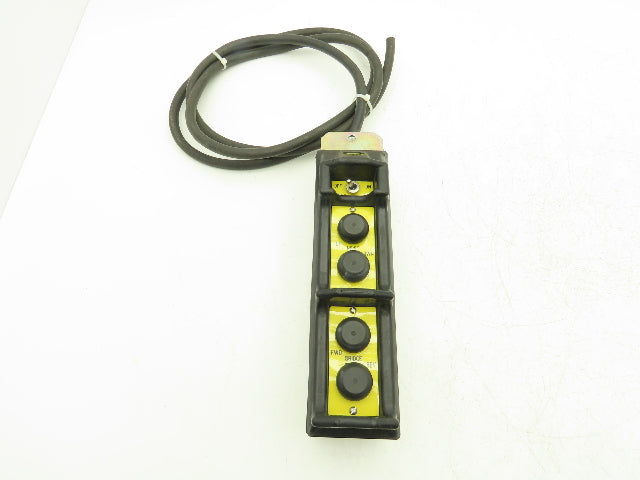 Spotter Controls Series C Crane Hoist 4-Station Pushbutton Control Pendant