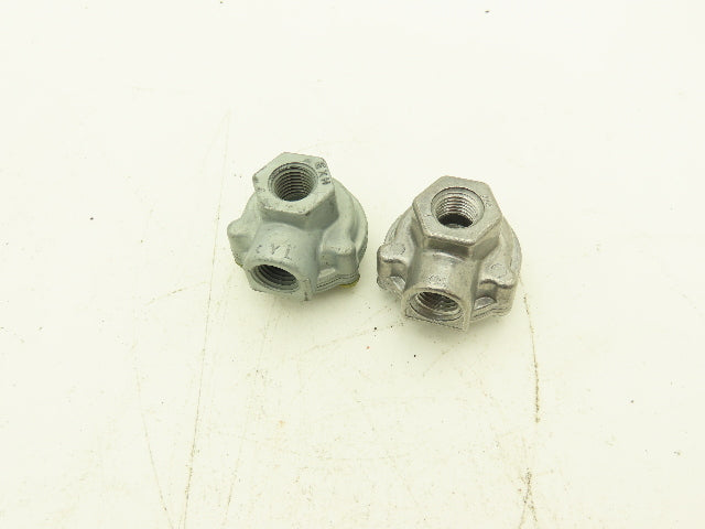 Deltrol 10135-70 EV125A2 Pneumatic Quick Dump Exhaust Valve 1/4NPT Port Lot of 2