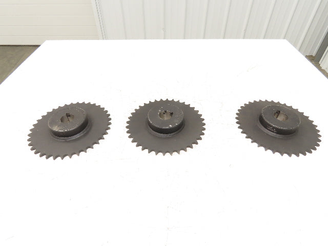 Martin 60B36H Sprocket #60 Roller Chain 36-Tooth 1-7/16" Bore Lot of 3