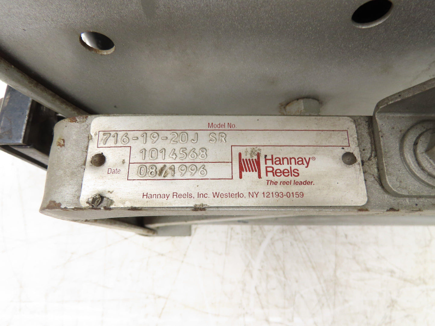 Hannay Reels 716-19-20J SR Retractable Industrial Air Hose Reel 1/2" X 35'