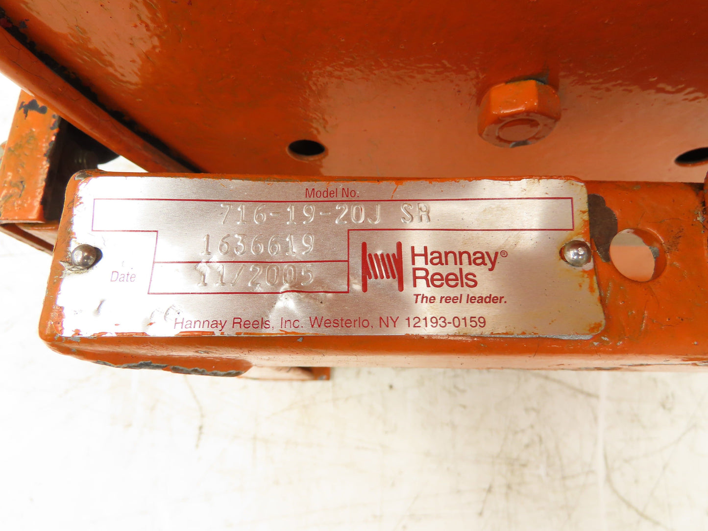 Hannay Reels 716-19-20J SR Retractable Industrial Air Hose Reel 1/2" X 68'