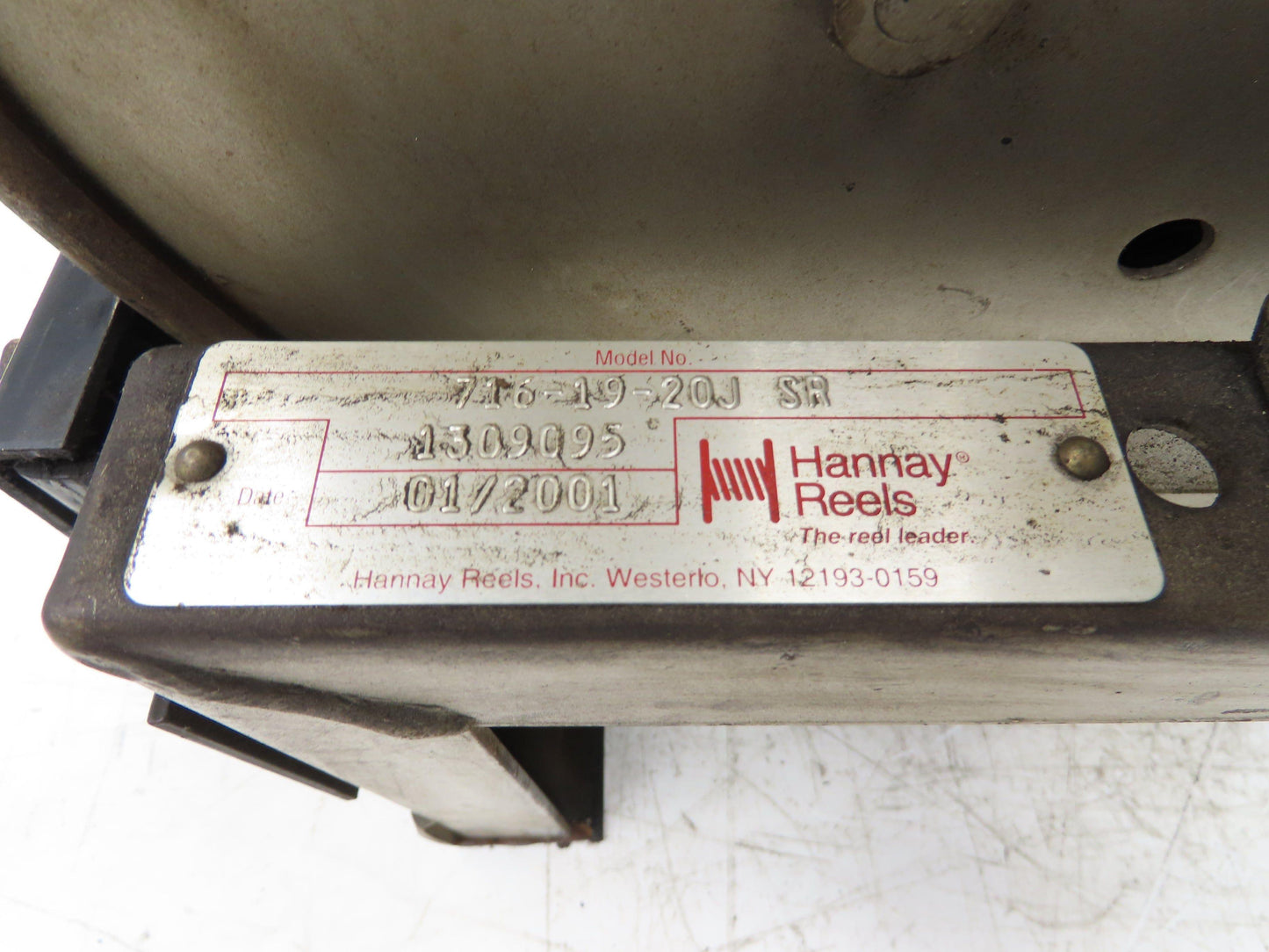 Hannay Reels 716-19-20J SR Retractable Industrial Air Hose Reel 1/2" X 36'