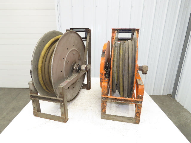 Hannay Reels 818-25-26B TR Retractable Industrial Water Hose Reel 3/4" Lot Of 2