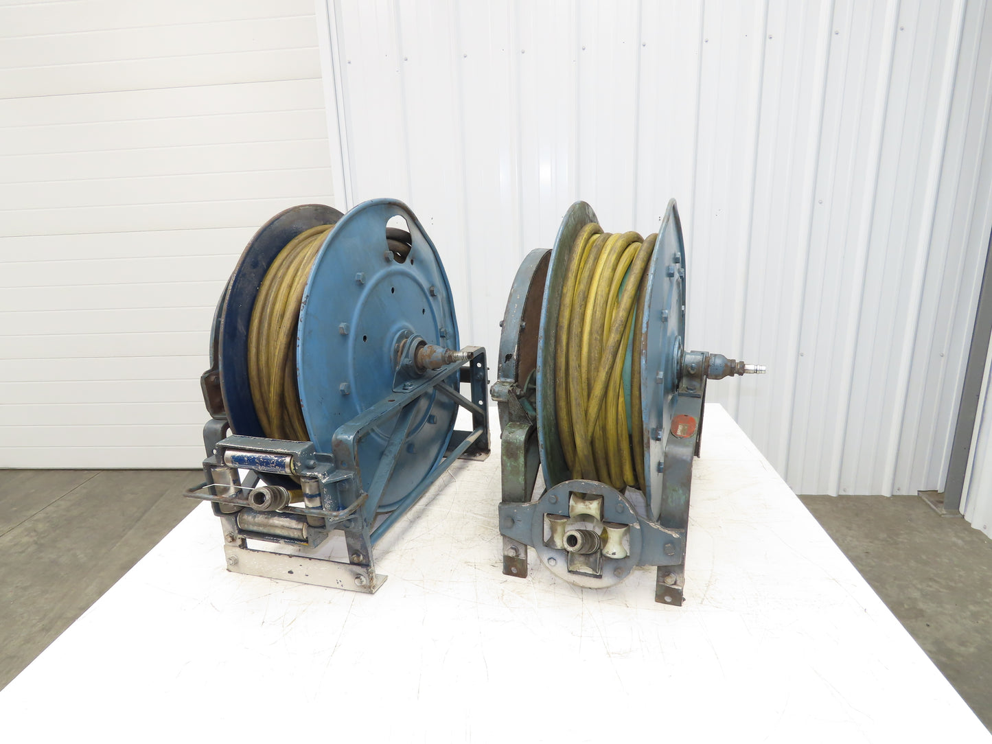 Hannay Reels 818-23-24-B-VR Retractable Industrial Water Hose Reel 1/2" Lot Of 2