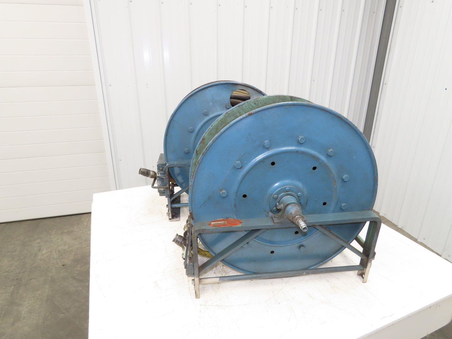 Hannay Reels 818-23-24-B-VR Retractable Industrial Water Hose Reel 1/2" Lot Of 2