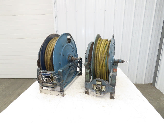 Hannay Reels 818-23-24-B-VR Retractable Industrial Water Hose Reel 1/2" Lot Of 2