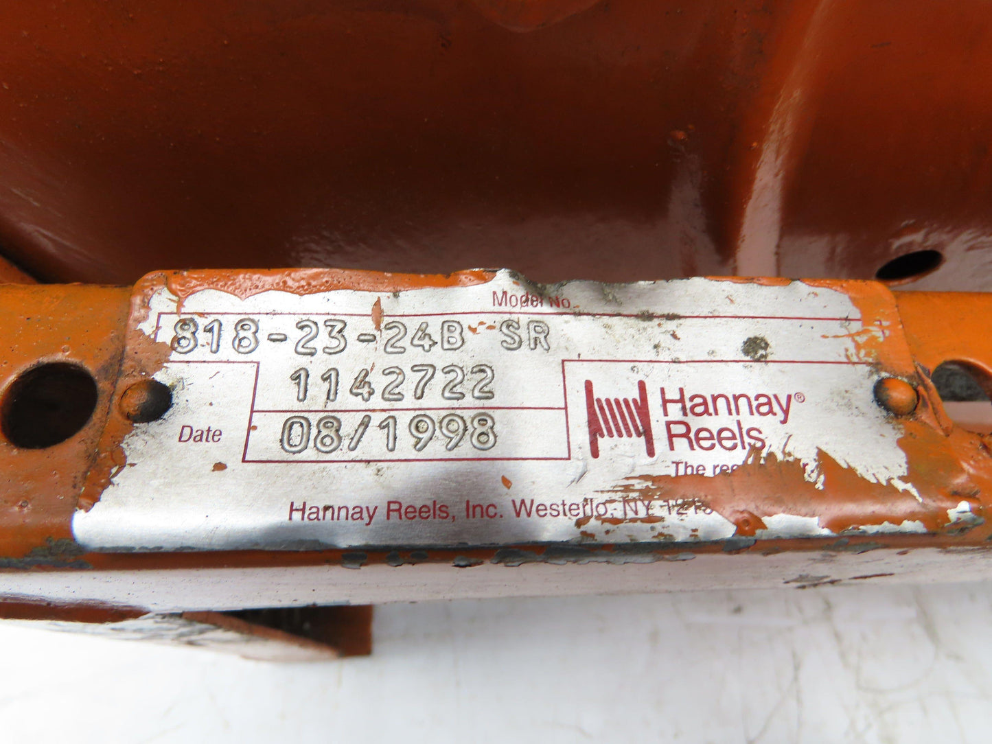 Hannay Reels 818-23-24B SR Retractable Industrial Water Hose Reel 1/2" Lot Of 2