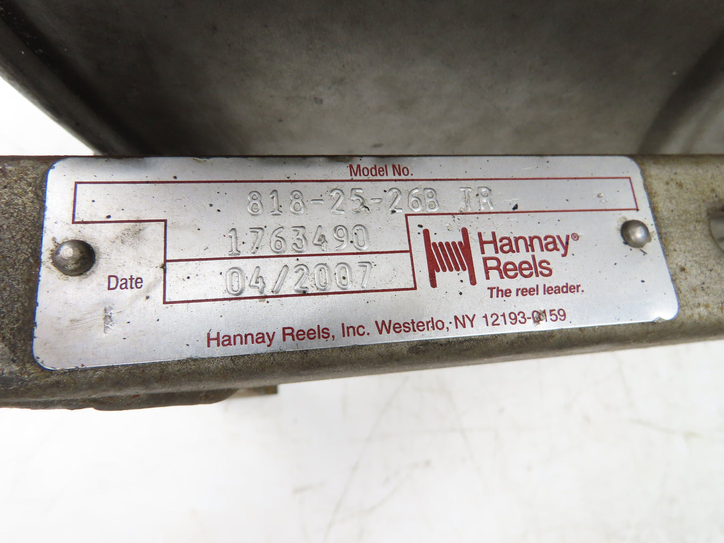 Hannay Reels 818-25-26B TR Retractable Industrial Water Hose Reel 1/2" Lot Of 2