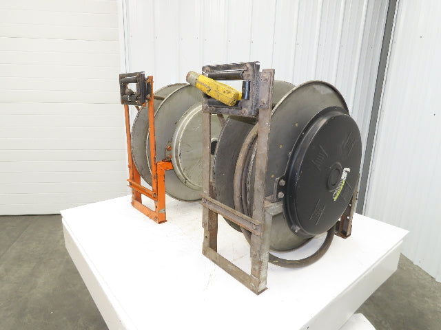 Hannay Reels 818-25-26B TR Retractable Industrial Water Hose Reel 1/2" Lot Of 2