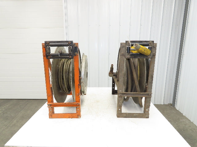 Hannay Reels 818-25-26B TR Retractable Industrial Water Hose Reel 1/2" Lot Of 2