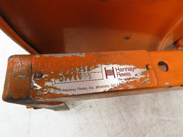 Hannay Reels 818-25-26B TR Retractable Industrial Water Hose Reel 1/2" Lot Of 2