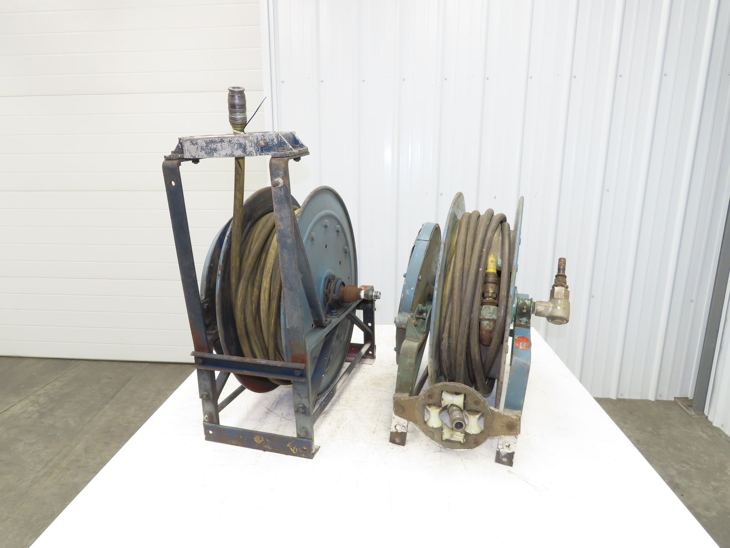 Hannay Reels 818-23-24B Retractable Industrial Water Hose Reel 1/2" Lot Of 2