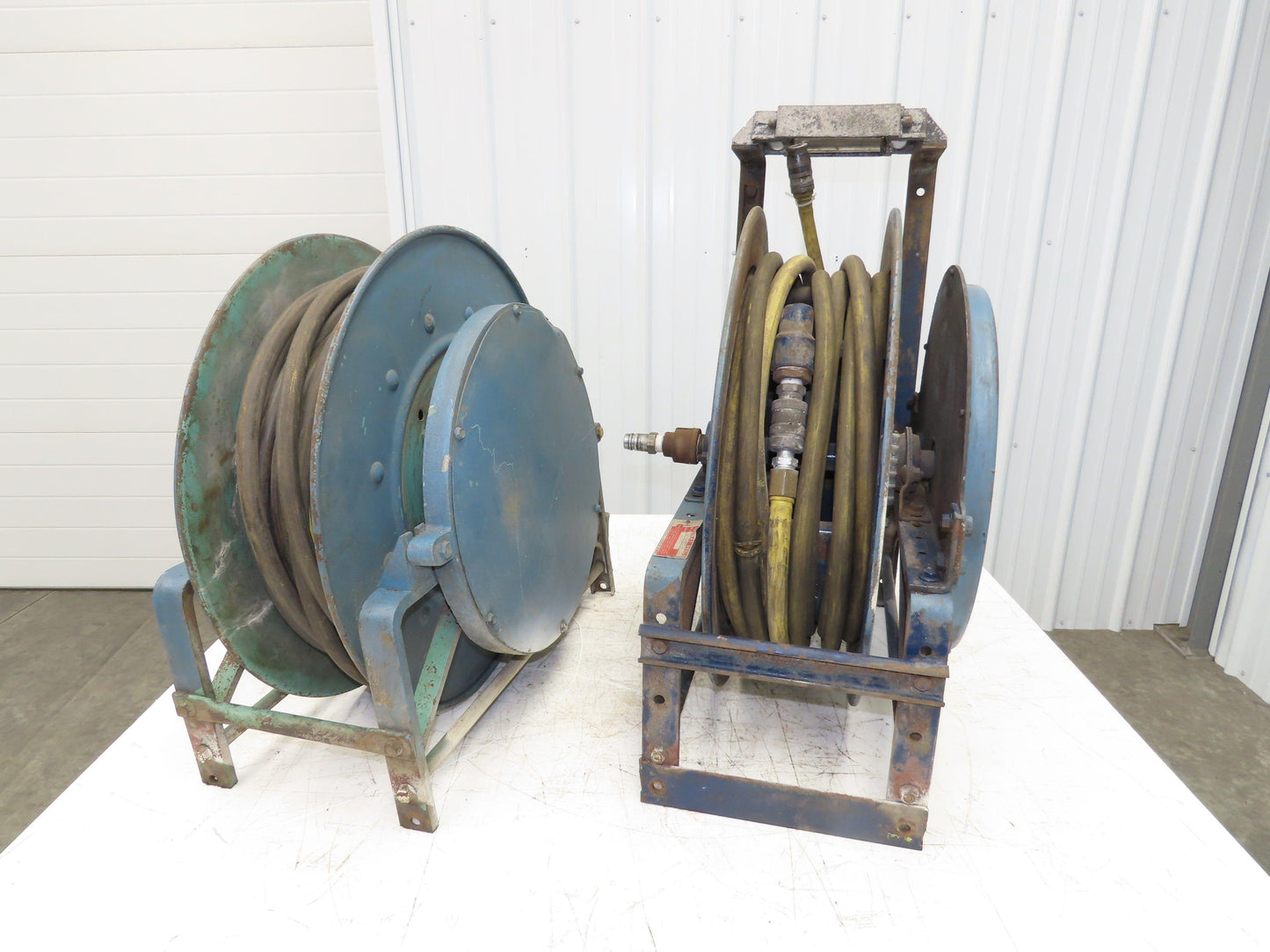Hannay Reels 818-23-24B Retractable Industrial Water Hose Reel 1/2" Lot Of 2