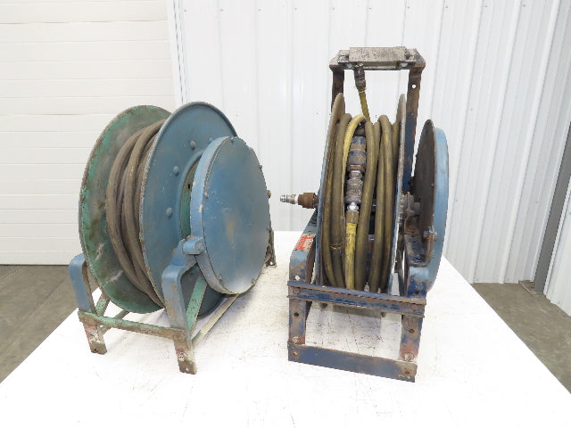 Hannay Reels 818-23-24B Retractable Industrial Water Hose Reel 1/2" Lot Of 2