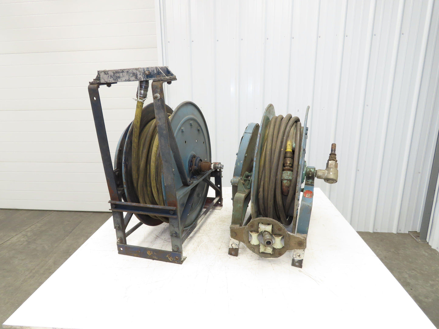 Hannay Reels 818-23-24B Retractable Industrial Water Hose Reel 1/2" Lot Of 2