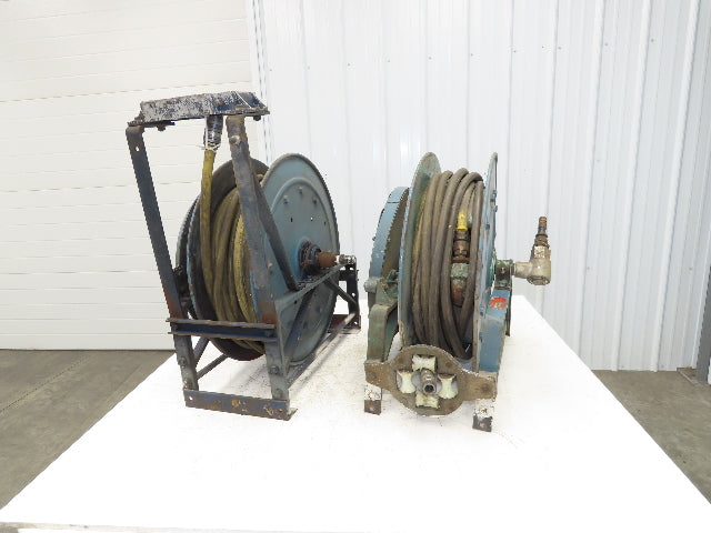 Hannay Reels 818-23-24B Retractable Industrial Water Hose Reel 1/2" Lot Of 2