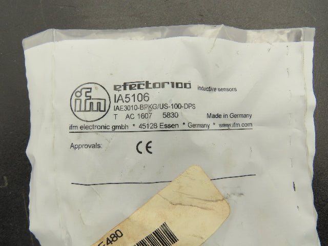 IFM IA5106 Efector 100 Inductive Proximity Sensor 10-36 VDC
