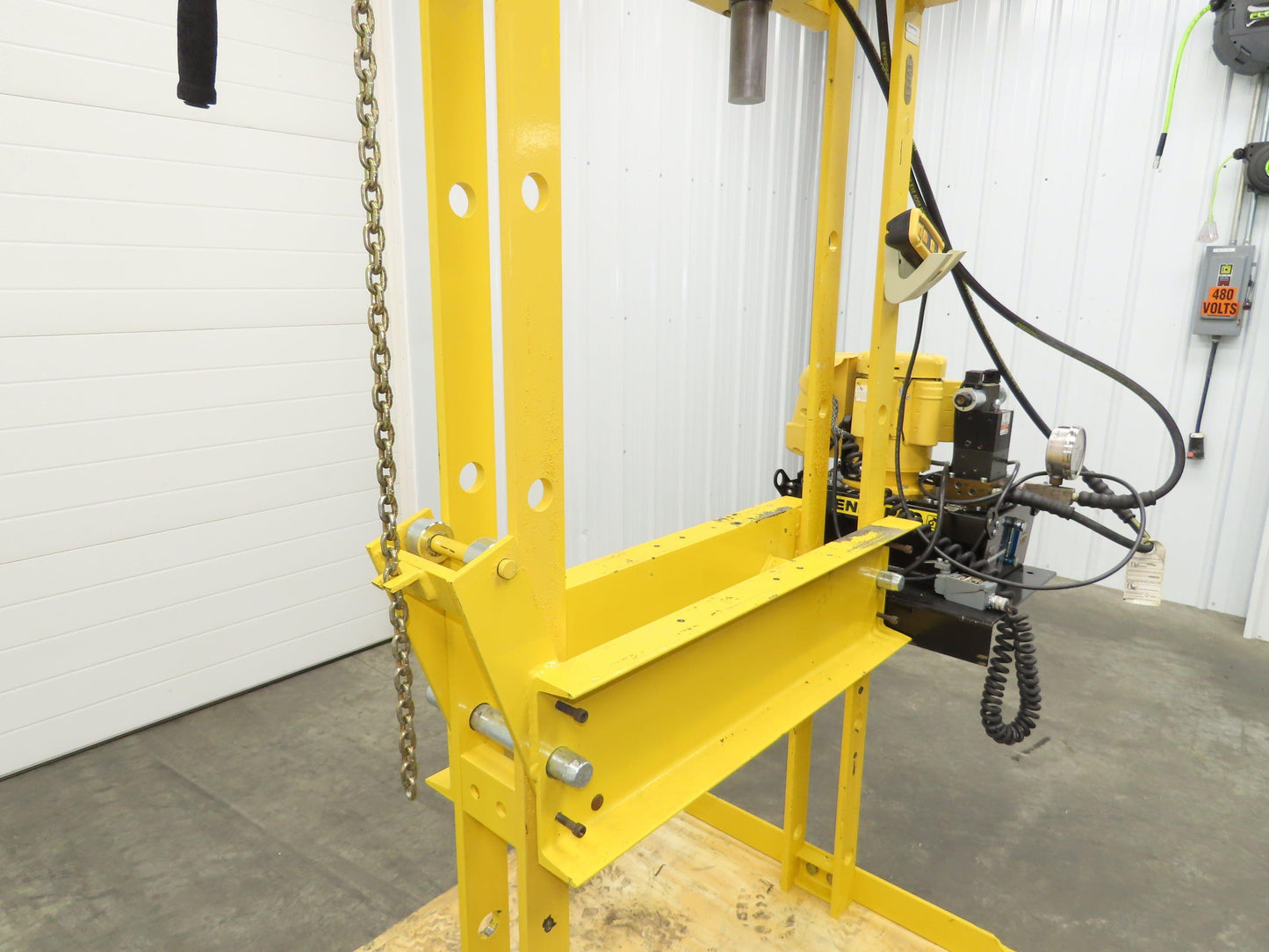 Enerpac IPE3060 Hydraulic Press 30 Ton H Frame 120V Pump Double Acting Cylinder