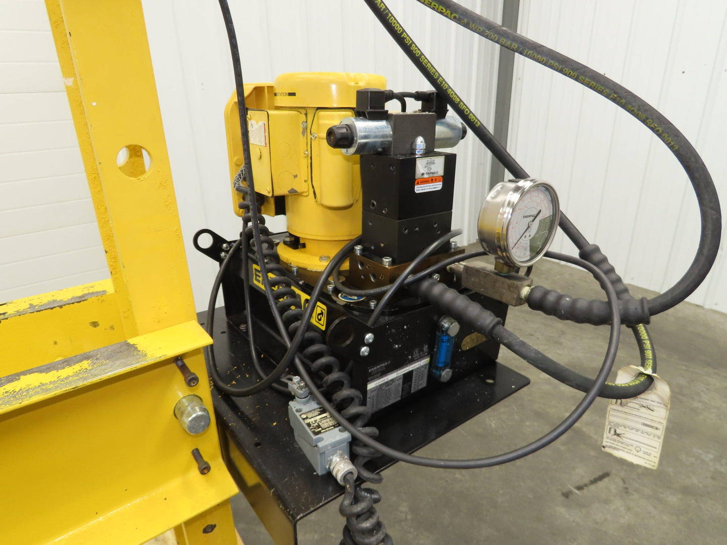 Enerpac IPE3060 Hydraulic Press 30 Ton H Frame 120V Pump Double Acting Cylinder