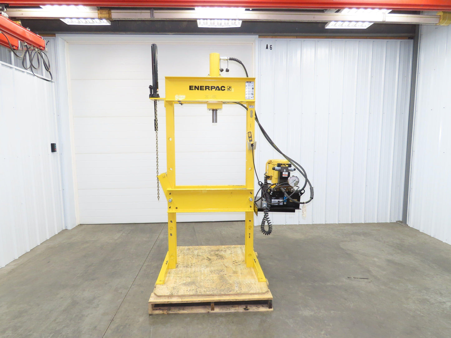 Enerpac IPE3060 Hydraulic Press 30 Ton H Frame 120V Pump Double Acting Cylinder