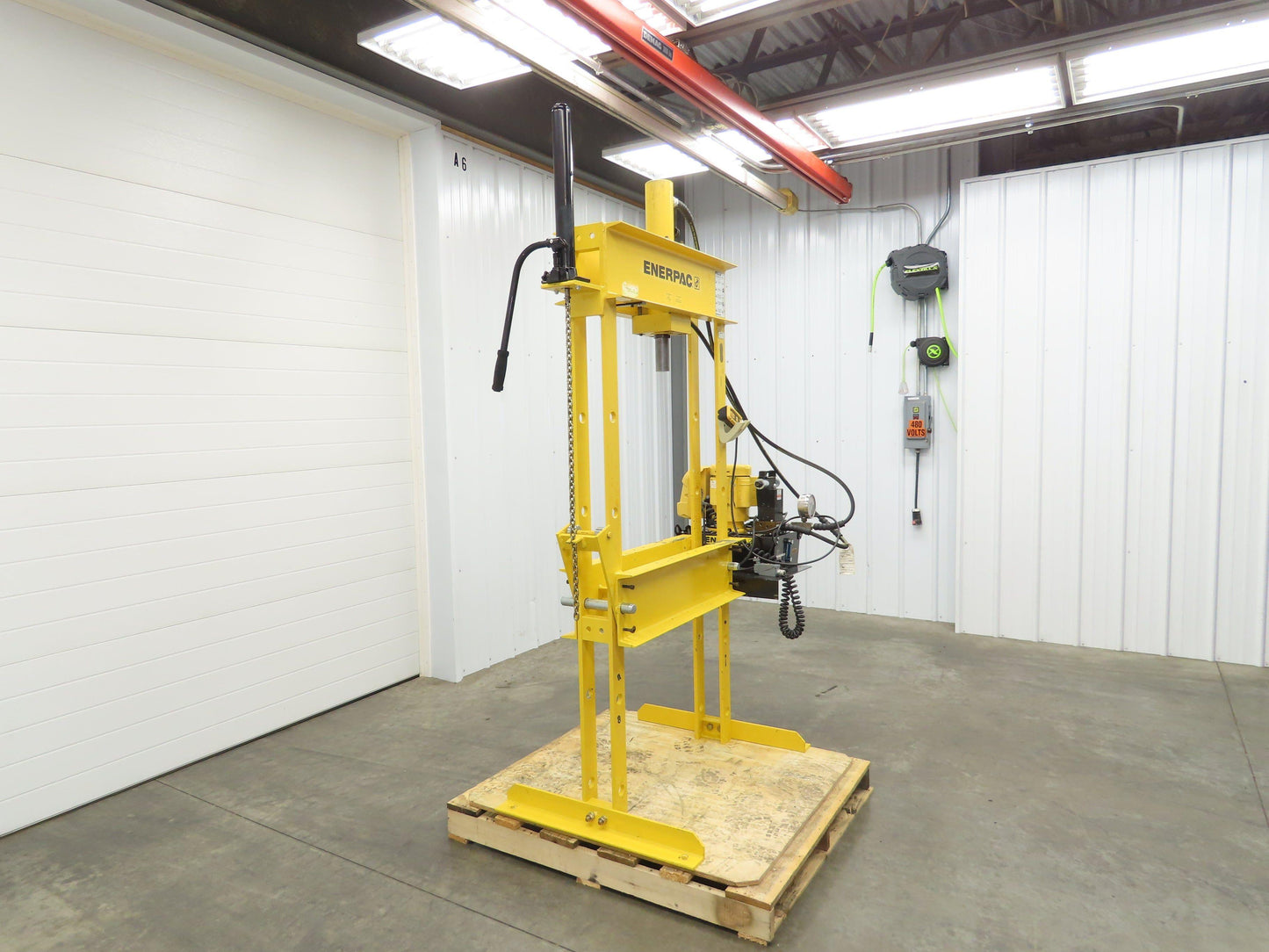 Enerpac IPE3060 Hydraulic Press 30 Ton H Frame 120V Pump Double Acting Cylinder