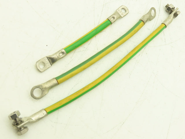 Rittal Ground Whip Leads 6 AWG Multiple Lengths W/Terminal Connectors Lot of 63