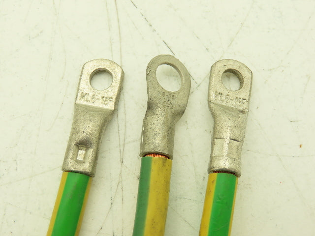 Rittal Ground Whip Leads 6 AWG Multiple Lengths W/Terminal Connectors Lot of 63