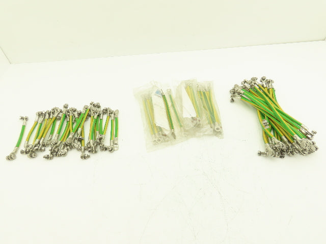 Rittal Ground Whip Leads 6 AWG Multiple Lengths W/Terminal Connectors Lot of 63