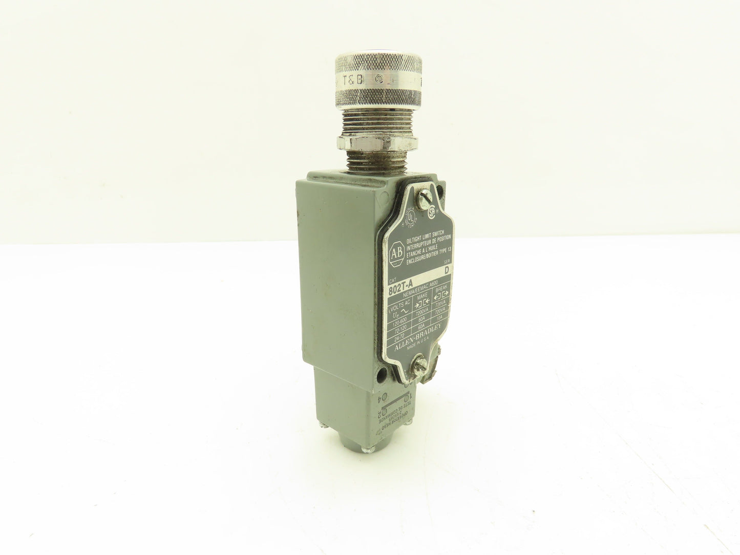 Allen Bradley 802T-A Oiltight Limit Switch Series D