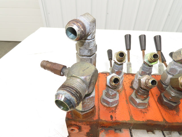 Danfoss 157U8393 Solenoid Valve 8 Station Manifold Assy 12VDC/Manual 3 Pos 2 Way