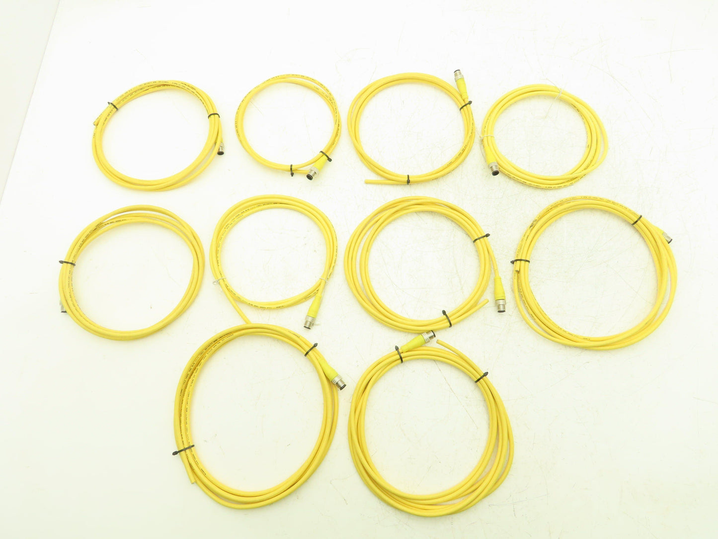 Woodhead 884030D01M050 Micro-Change M12 5 Foot 4-pin Male 4-wireCable Lot of 10