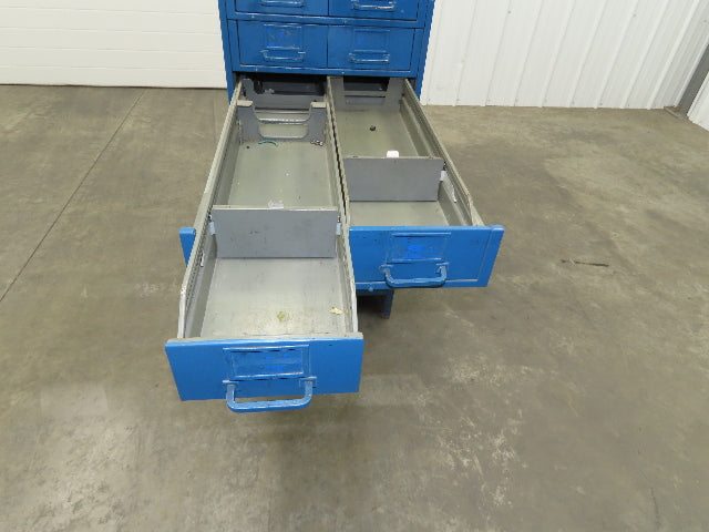 General Fireproofing Card Storage Cabinet 22 Drawer Unit 1940 Vintage Industrial