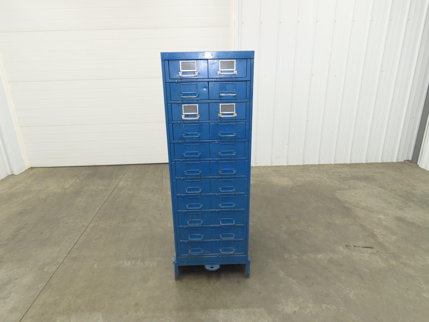General Fireproofing Card Storage Cabinet 22 Drawer Unit 1940 Vintage Industrial