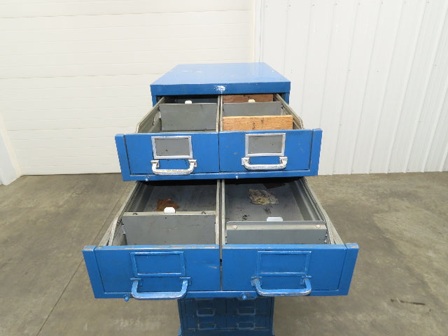 General Fireproofing Card Storage Cabinet 22 Drawer Unit 1940 Vintage Industrial
