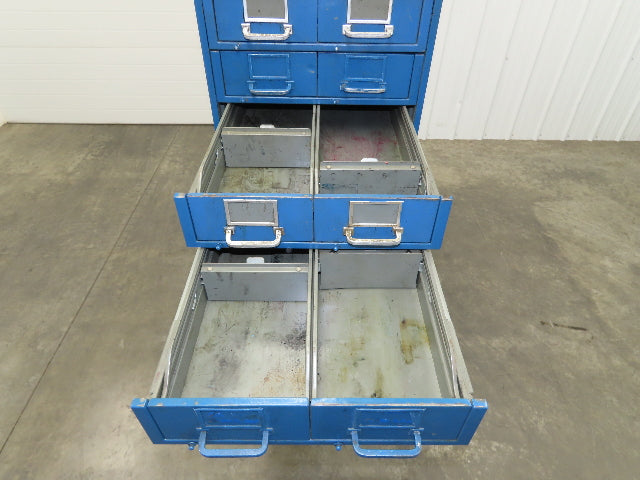 General Fireproofing Card Storage Cabinet 22 Drawer Unit 1940 Vintage Industrial
