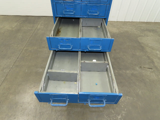 General Fireproofing Card Storage Cabinet 22 Drawer Unit 1940 Vintage Industrial