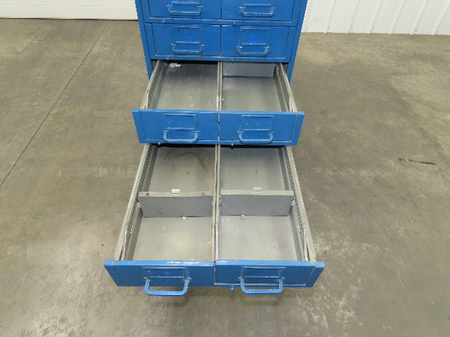 General Fireproofing Card Storage Cabinet 22 Drawer Unit 1940 Vintage Industrial