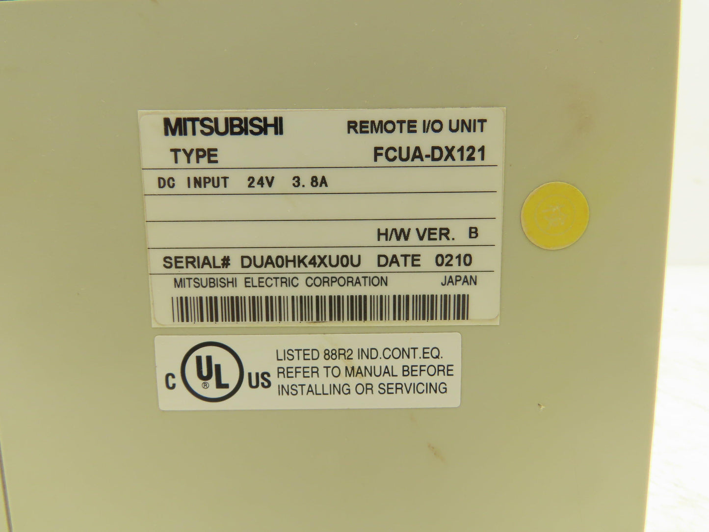 Mitsubishi FCUA-DX121 Remote I/O Unit