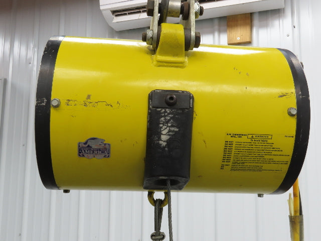 Ingersoll Zimmerman BA020120 Pneumatic Air Balancer 6' Travel 400Lb w/Load Block