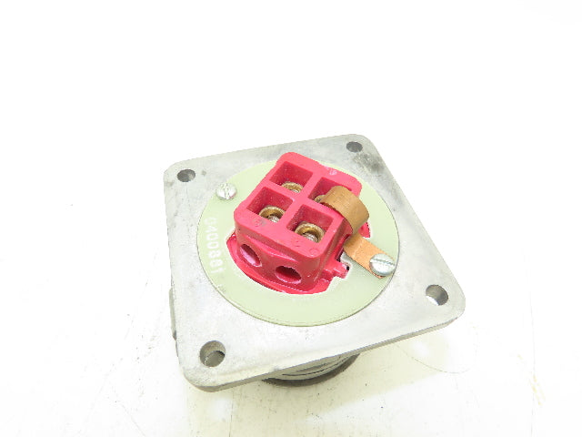 Crouse Hinds AR342 Arktite Receptacle 30A Amp 4p 3w 600VAC Pin Sleave Housing
