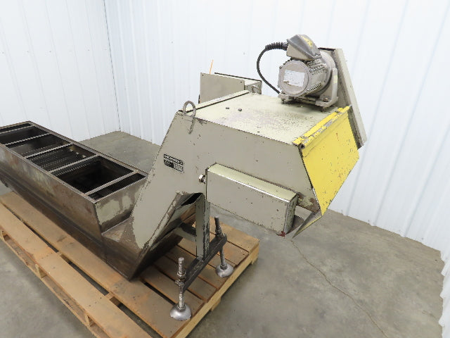 Hennig CNC Chip Conveyor 16"x 67" Infeed 31-35" Discharge 230/460V 3PH