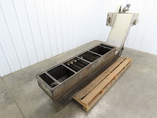 Hennig CNC Chip Conveyor 16"x 67" Infeed 31-35" Discharge 230/460V 3PH