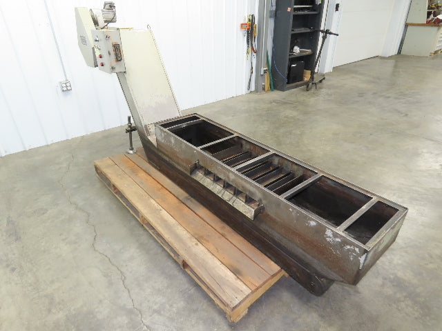 Hennig CNC Chip Conveyor 16"x 67" Infeed 31-35" Discharge 230/460V 3PH