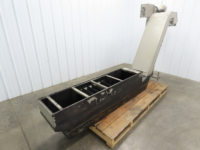 Enomoto CNC Chip Conveyor 16"x 67" Infeed 46-50" Discharge 220V 3PH